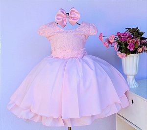 Vestido Rosa Borboleta