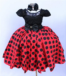 Vestido Joaninha Brilho
