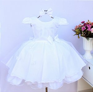 Vestido Branco Borboletas