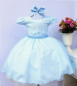 Vestido Azul Claro