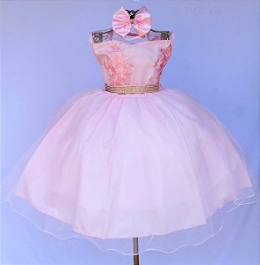 Vestido Regata Rosa Brilho