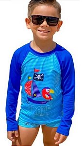 Conjunto Praia Camiseta e Sunga