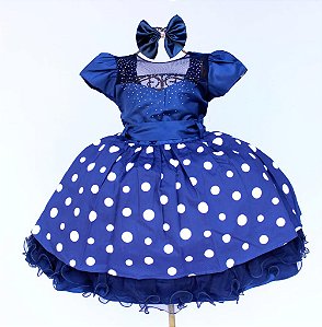 Vestido Índigo Poá