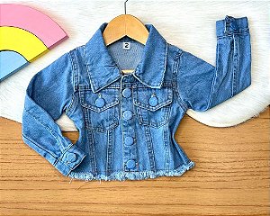Jaqueta Jeans Infantil Luxo