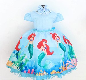Vestido Infantil Sereia Luxo
