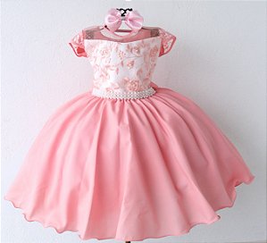 Vestido Rosinha E Off Luxo