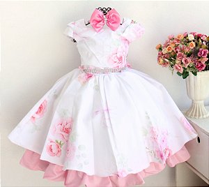 Vestido Floral Rosa Juvenil
