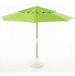 Ombrelone Redondo 1,65X1,65 M em Madeira - Verde Claro