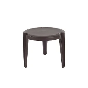 Mesa de Apoio D45x38 cm com 03 pés - Marrom