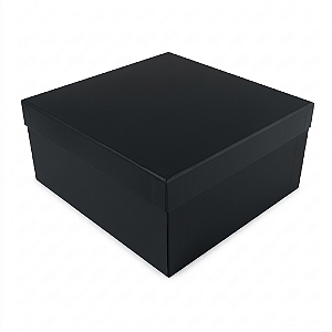 Caixa Rígida Cartonada Medida 20 X 20 X 7 Preto
