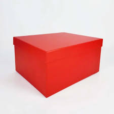 Caixa Cartonada Natalina  50x30x15 - Vermelho