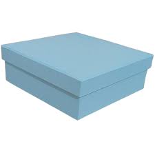 Caixa Rígida Presente 20 X 20 X 7 Azul Paris