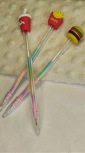 Canetas Gel Fast food - Multi-Colour (Esferográfica)