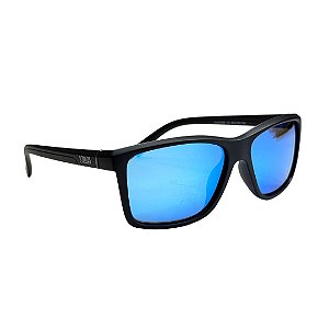 Óculos Lumis Preto com Lente Azul Polarizado