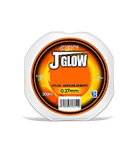 Linha Monofilamento J-Glow Laranja JR Pesca - Escolha o tamanho