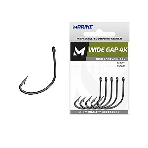 Anzol Wide Gap 2/0 Marine Sports 4x com 40 unidades