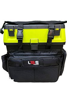 Bolsa Lumis Box Rígido Preto/Verde Limão