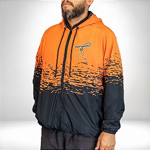 Corta Vento Aperta o Play Laranja e Preto
