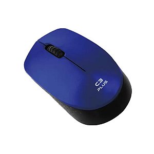 Mouse sem fio, USB, Azul, C3Tech - MW17