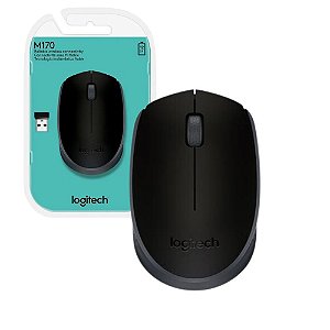 Mouse sem fio Logitech M170, USB, pilhas inclusas, Preto - 910-004940