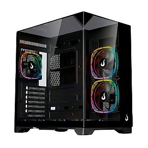 Computador AMD Ryzen 7 5700, DDR4 16GB, SSD 500GB NVMe, 600W 80Plus, RX7600 8GB, C/ 3 Fans RGB
