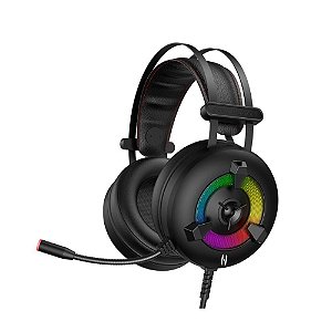 Headset Lehmox, Gamer, com microfone, RGB - GT-F9