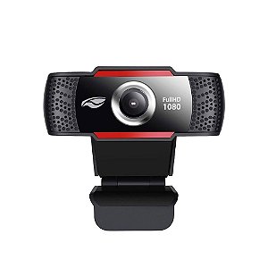 Webcam Full HD 1080p, com microfone, Streaming, C3 Tech - WB-100BK