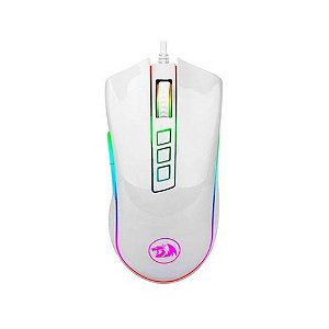Mouse Gamer Redragon Cobra White, RGB, 12400 DPI, Branco - M711W