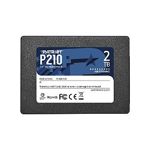SSD 2TB Patriot P210 2.5" SATA 3 - P210S2TB25