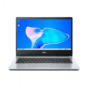 Notebook Acer Aspire 3 (Celeron /N4500 /4GB DDR4/ SSD 128GB / Tela de 14 FHD / Linux Gutta) Prata