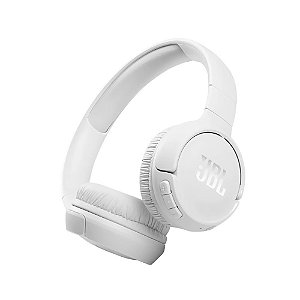 Fone de Ouvido Sem Fio JBL On Ear 510BT, Bluetooth, Pure Bass, Branco - JBLT510BT
