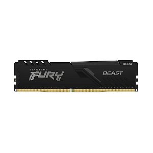 Memória DDR4 16GB, 3200Mhz, Kingston Fury Beast Black - KF432C16BB/16