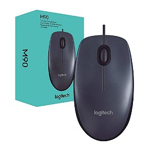 Mouse USB Logitech M90, Preto