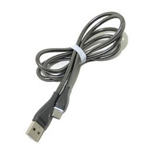 Cabo USB x Type C, para celular, 3.0A Turbo, Shinka - CB-TPC-METAL