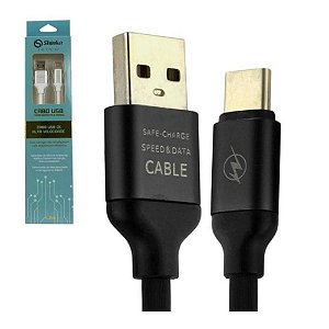 Cabo USB x Type C, para celular, 1,2 metros Shinka - CB-TPC-67