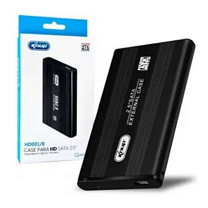 Case Externa USB 2.0 para HD 2.5", Preto