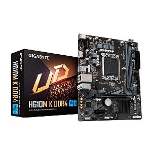 Placa Mãe Gigabyte H610M K DDR4 Socket LGA 1700 / DDR4