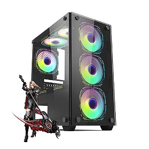 Computador Gamer I3-12100F, 16GB DDR4, SSD 1TB NVMe, RX580 8GB, 600W