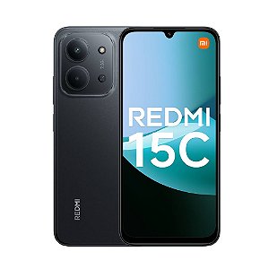 Celular Xiaomi Redmi 15C 8GB de RAM,  256GB, Tela 6.9", Preto