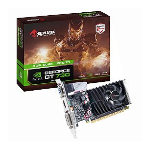 Placa de Vídeo Keepdata 4GB GeForce GT730 DDR3 - LOW PROFILE