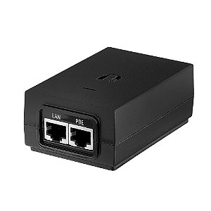 Fonte UBNT POE-48-24W-G-BR Poe Injector 48VDC / 0.5MP - Preto