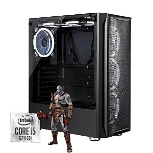 Computador Gamer I5-12400F, 16GB DDR4, SSD 500GB NVMe, RTX3050 6GB, 600W 80Plus