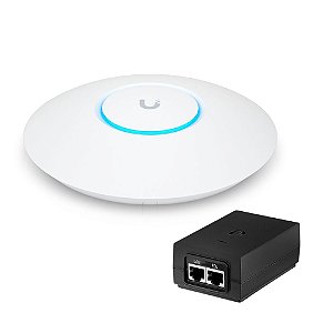 Ponto de Acesso UBNT U6+ Unifi AP AC 2x2 Wi-Fi 6 com Fonte POE