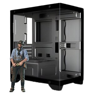 Computador Gamer I3-12100F, 16GB DDR4, SSD 500GB NVMe, RX580 8GB, 600W 80Plus, Gabinete Gamer Aquario