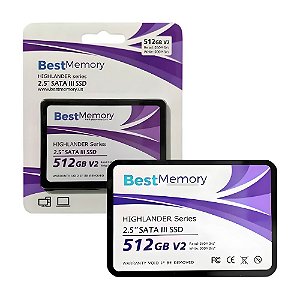 SSD 512GB BestMemory, Sata3