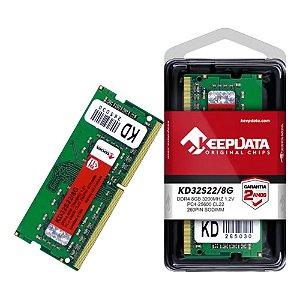 Memória Notebook DDR4 8GB 3200MHz Keepdata Alta Performance