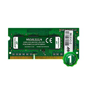 Memória DDR3 4GB, 1600Mhz, 1.35v, Macrovip - Notebook