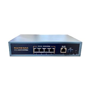 Switch Poe 4 Portas Poe 10/100/1000 + GE + SFP - G0411GB-A