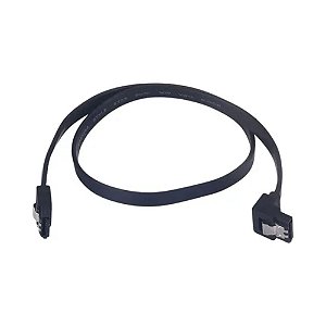 Cabo Sata 3 6gb/s para HD e SSD, Preto, ponta em formato L