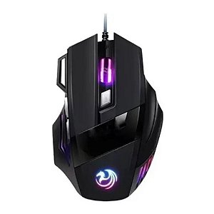 Mouse USB Gamer X7 3200 DPI, Shinka, Preto, Led